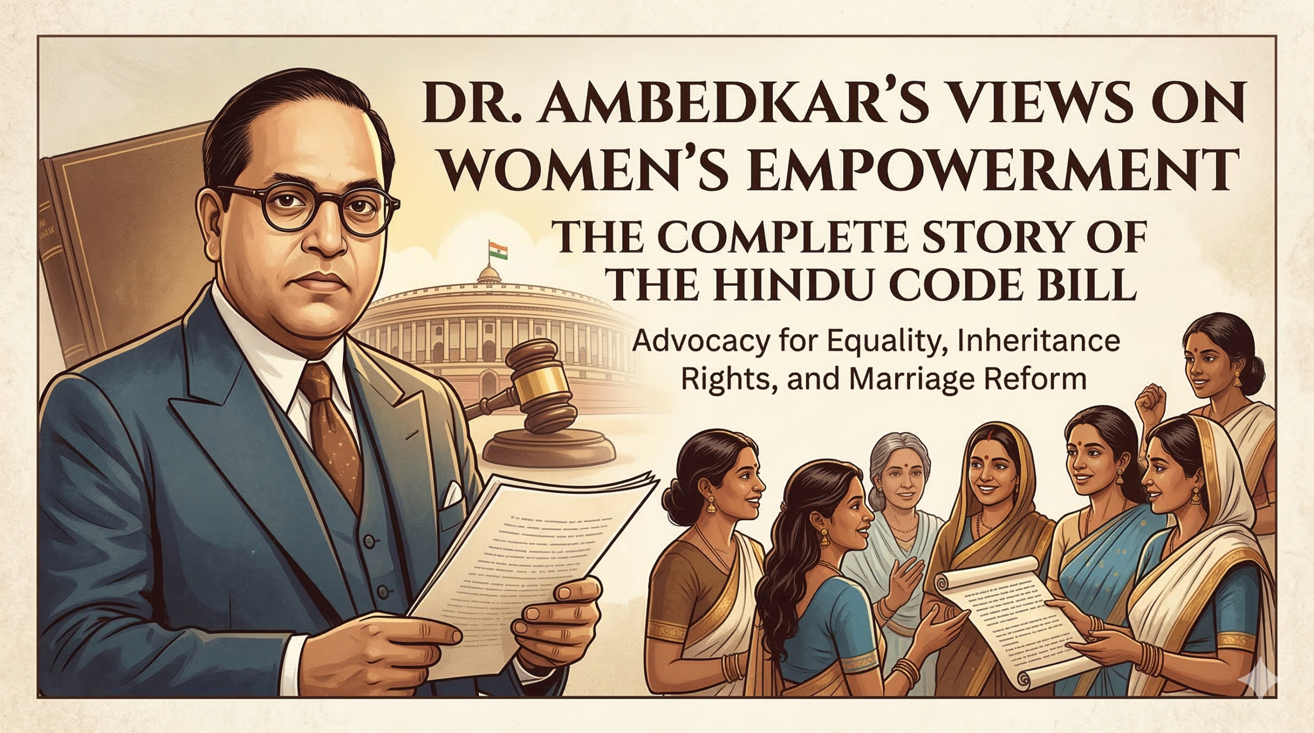 Read more about the article Dr. Ambedkar Views on Women’s Empowerment – The Complete Story of the Hindu Code Bill